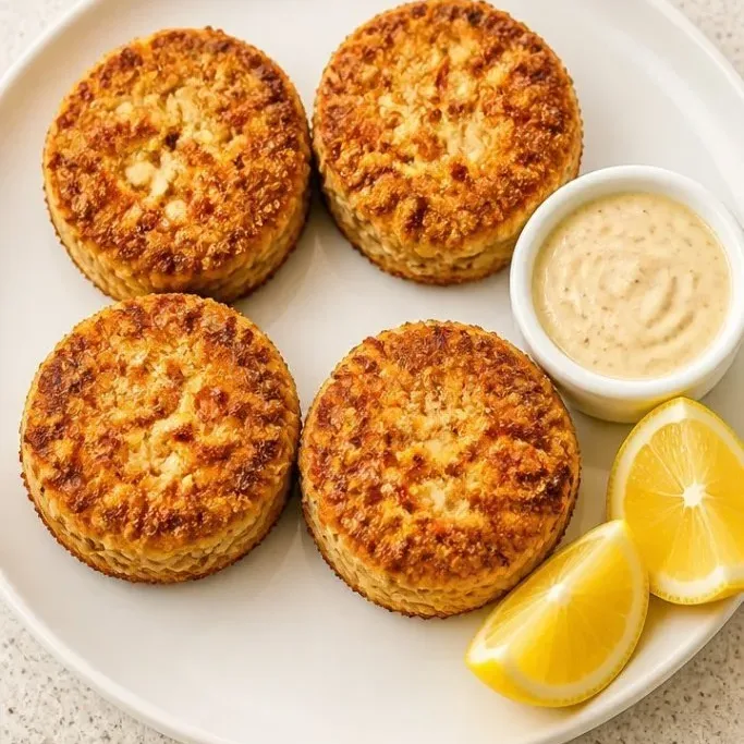 Crispy Air Fryer Crab Cakes (Ready in 20 Minutes) air fryer crab cakes_featured_dkb