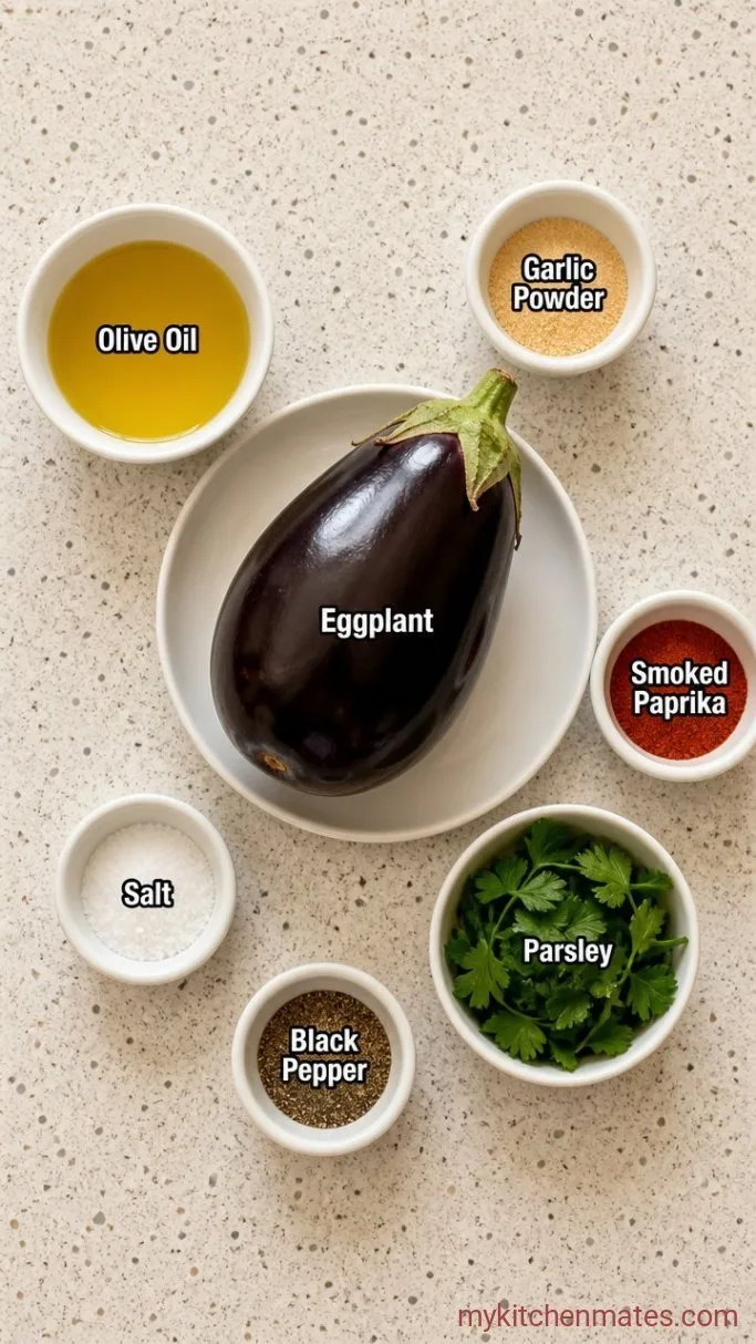 Crispy Air Fryer Eggplant in 15 Minutes Ingredients