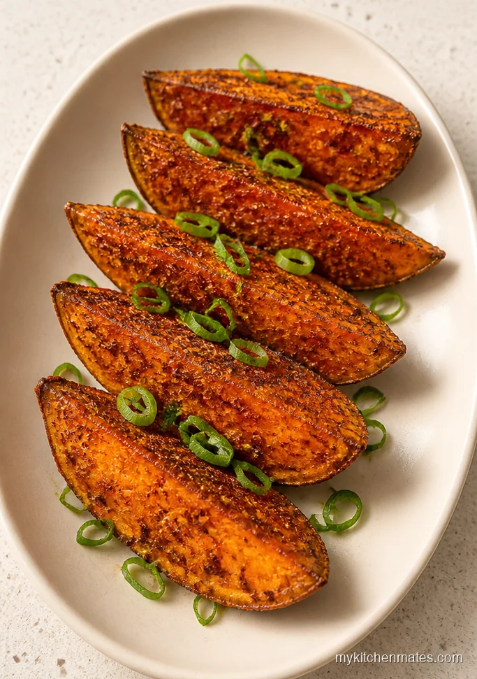 Air Fryer Five Spice Sweet Potato Wedges