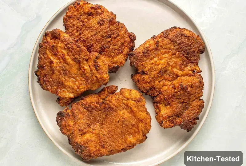 Crispy Air-Fryer "Fried" Chicken Thighs air fryer fried chicken thighs