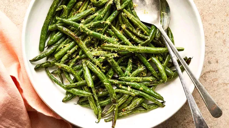 Air-Fryer Green Beans Food photo of Air-Fryer Green Beans