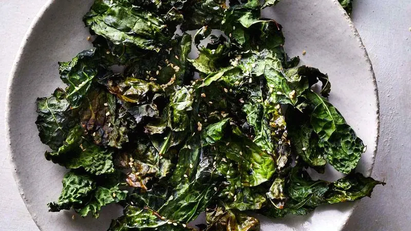 Air-Fryer Kale Chips Food photo of Air-Fryer Kale Chips