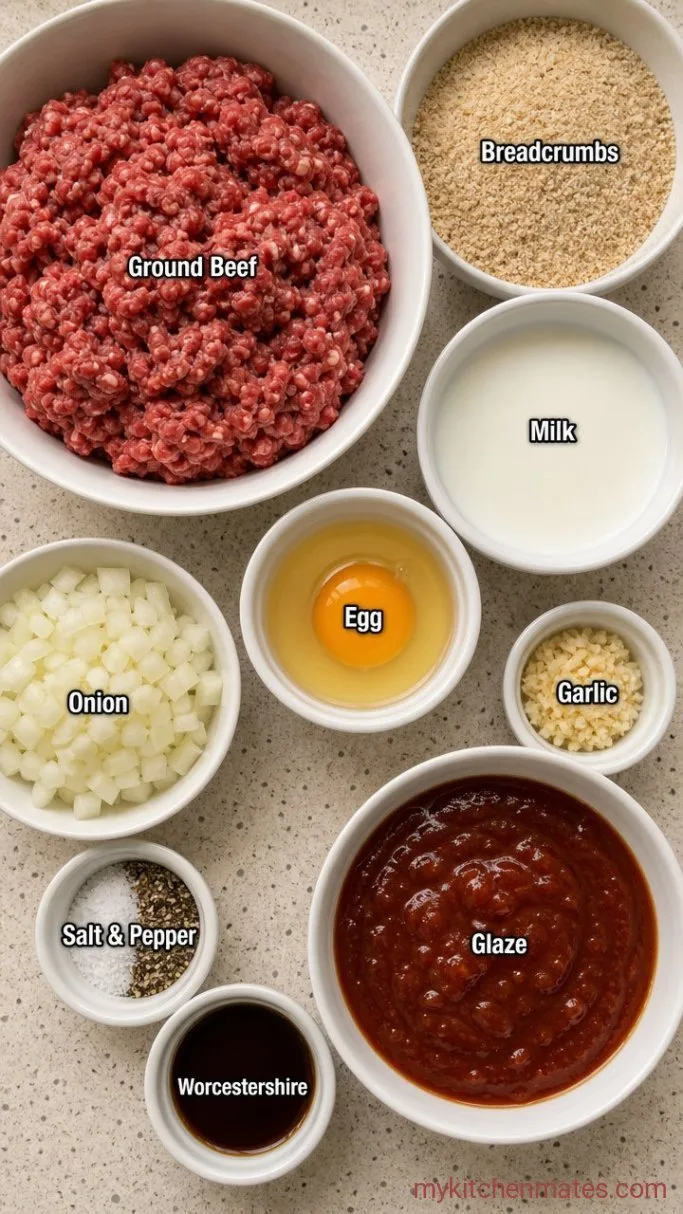30-Minute Air Fryer Meatloaf Ingredients