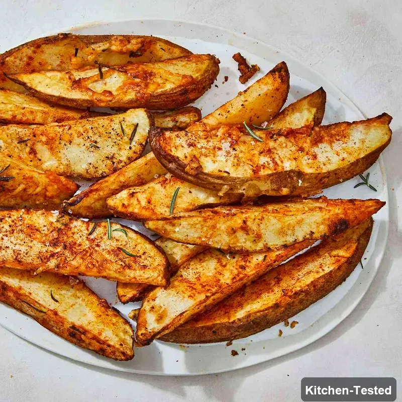 Crispy Air-Fryer Potato Wedges air fryer potato wedges