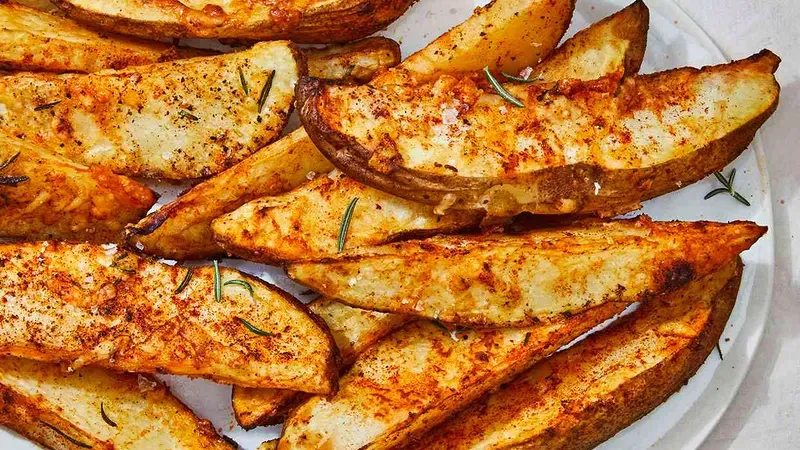 Crispy Air-Fryer Potato Wedges Food photo of Air-Fryer Potato Wedges