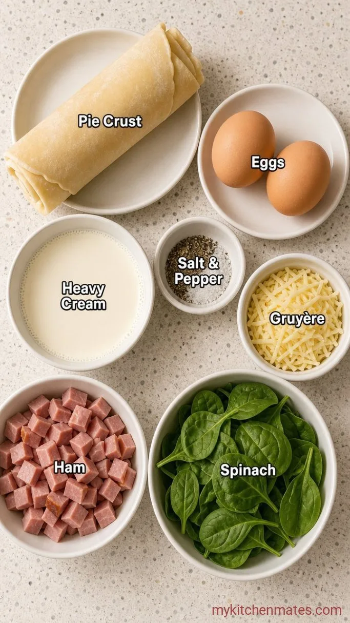 20-Minute Air Fryer Quiche (No Blind Baking) Ingredients