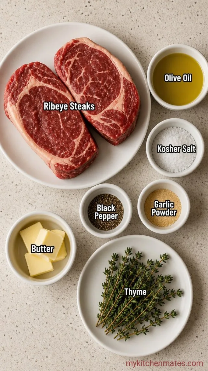 Quick Air Fryer Ribeye Steak, Juicy Every Time Ingredients