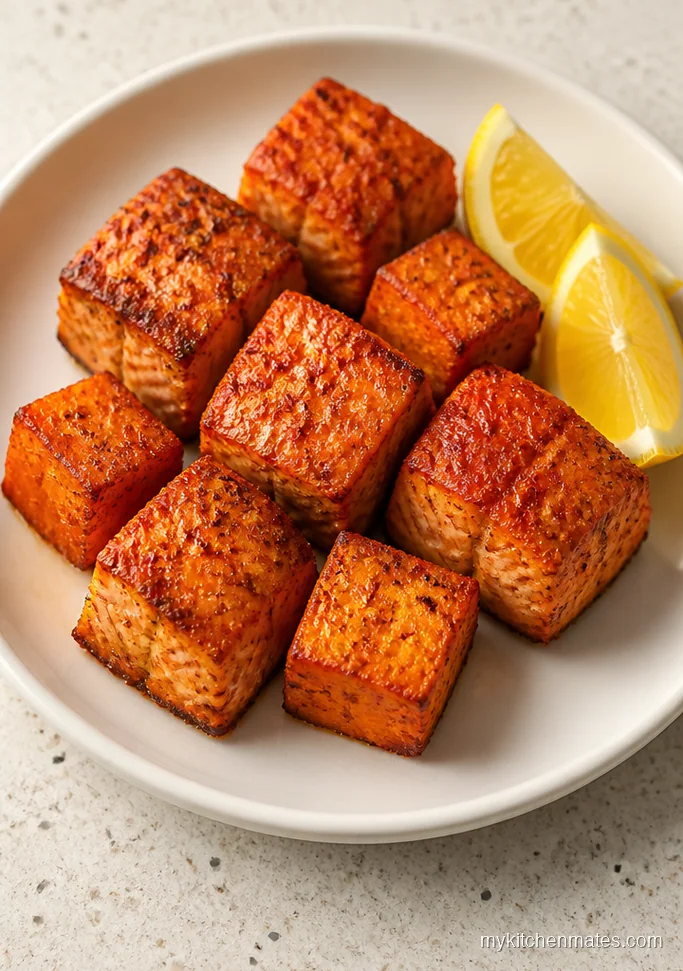 Air Fryer Salmon and Sweet Potato Bites