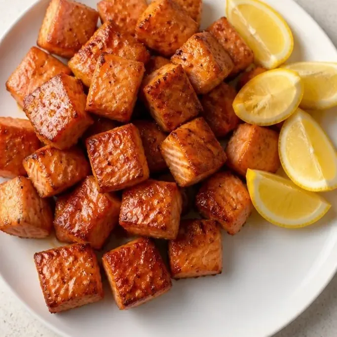 Crispy Air Fryer Salmon Bites (Ready in 15 Minutes) Air Fryer Salmon Bites