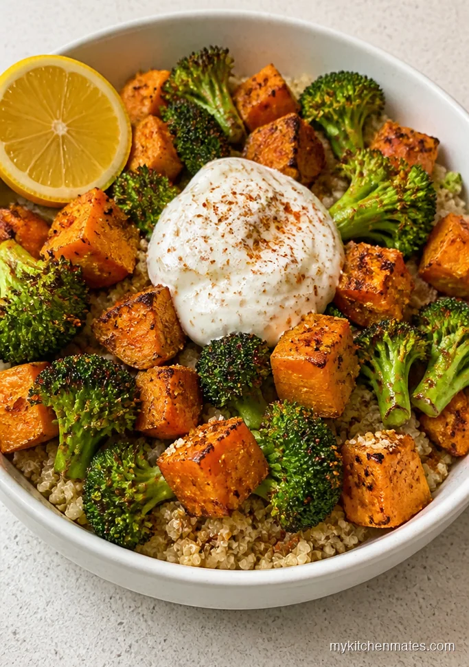 13 Sweet Potato and Broccoli Recipes That Make Dinner a Breeze Air Fryer Sweet Potato Broccoli Bowls