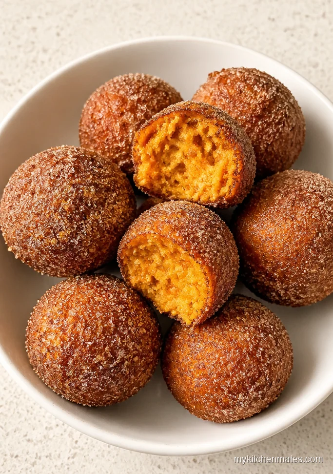 Air Fryer Sweet Potato Doughnut Bites