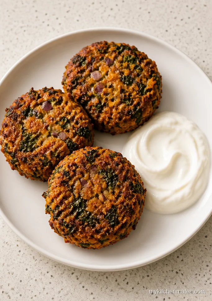 Air Fryer Sweet Potato Kale Fritters