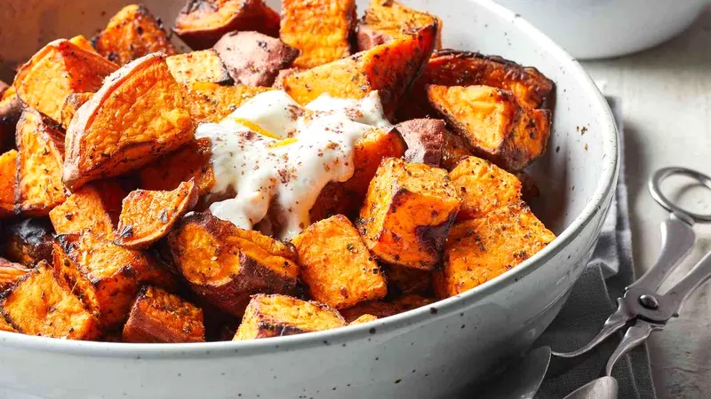 Air-Fryer Sweet Potatoes Food photo of Air-Fryer Sweet Potatoes