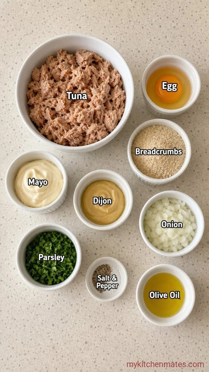 Crispy Air Fryer Tuna Patties (Ready in 20 Minutes) Ingredients
