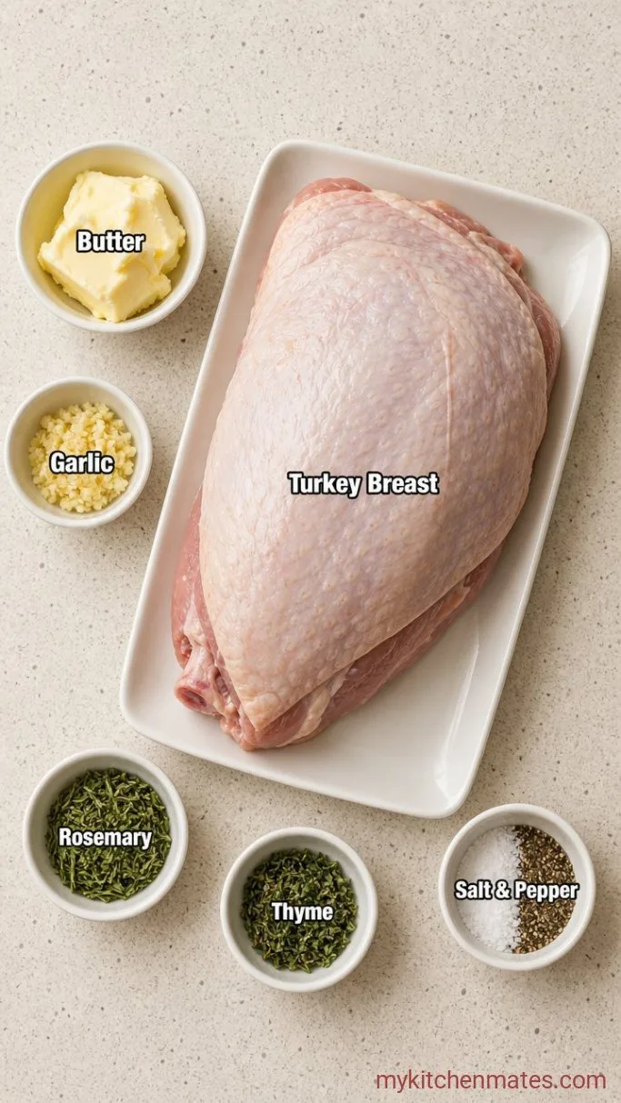 60-Minute Juicy Air Fryer Turkey Breast Ingredients