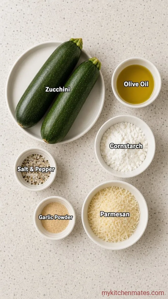 15-Minute Crispy Air Fryer Zucchini Chips Ingredients