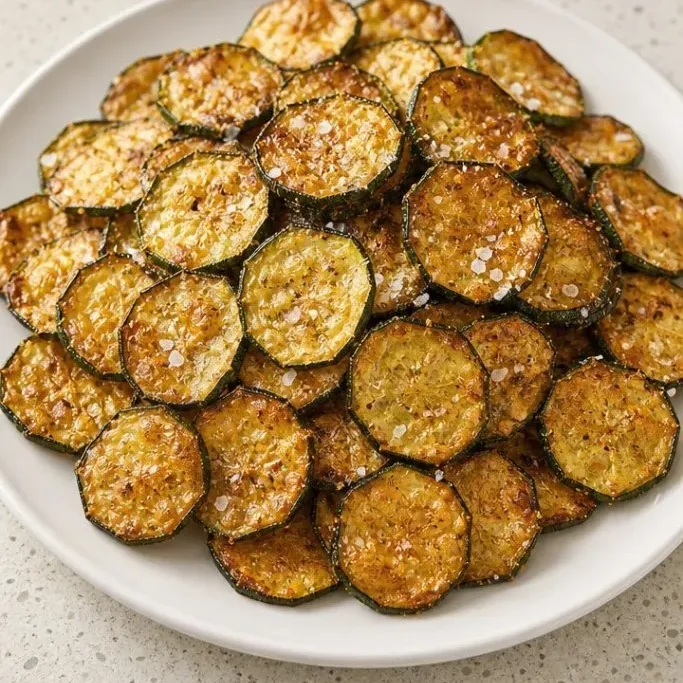 15-Minute Crispy Air Fryer Zucchini Chips air fryer zucchini chips_featured_vbp