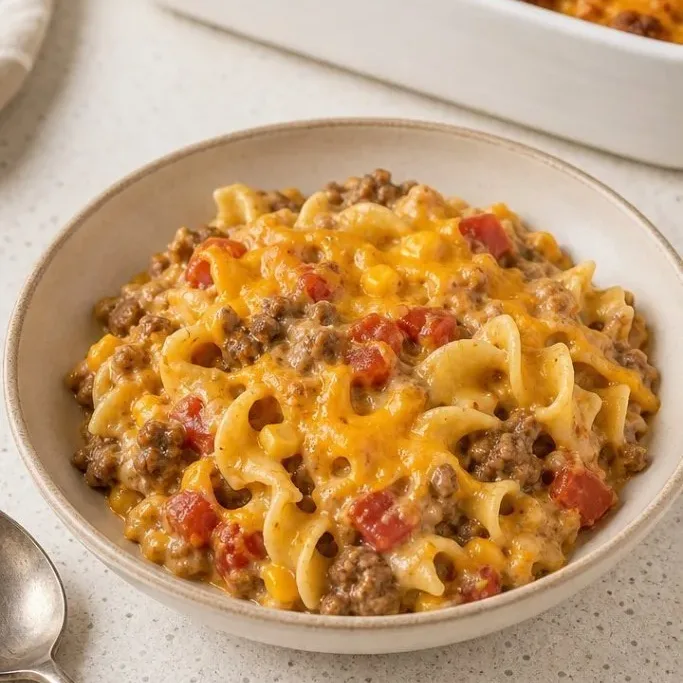 Amish Ground Beef Casserole