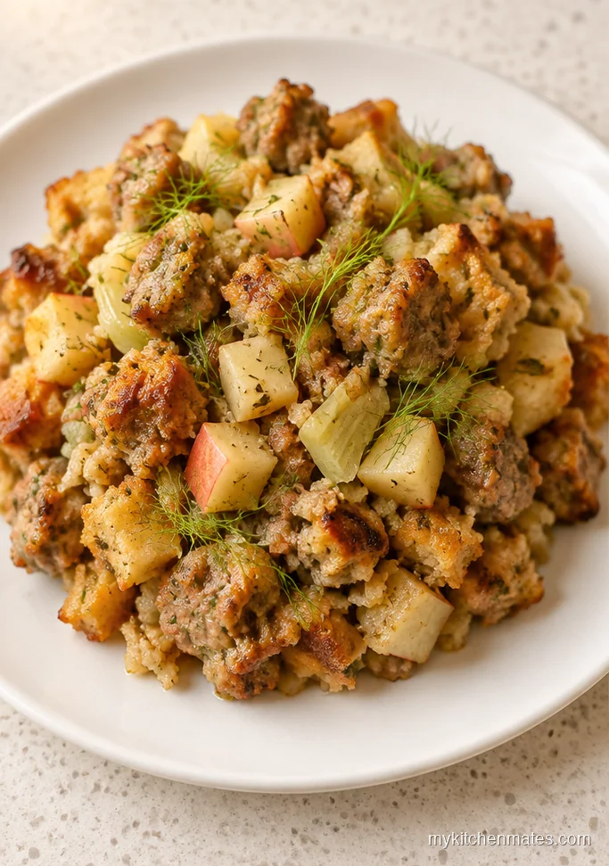 Apple and Fennel Sausage Dressing