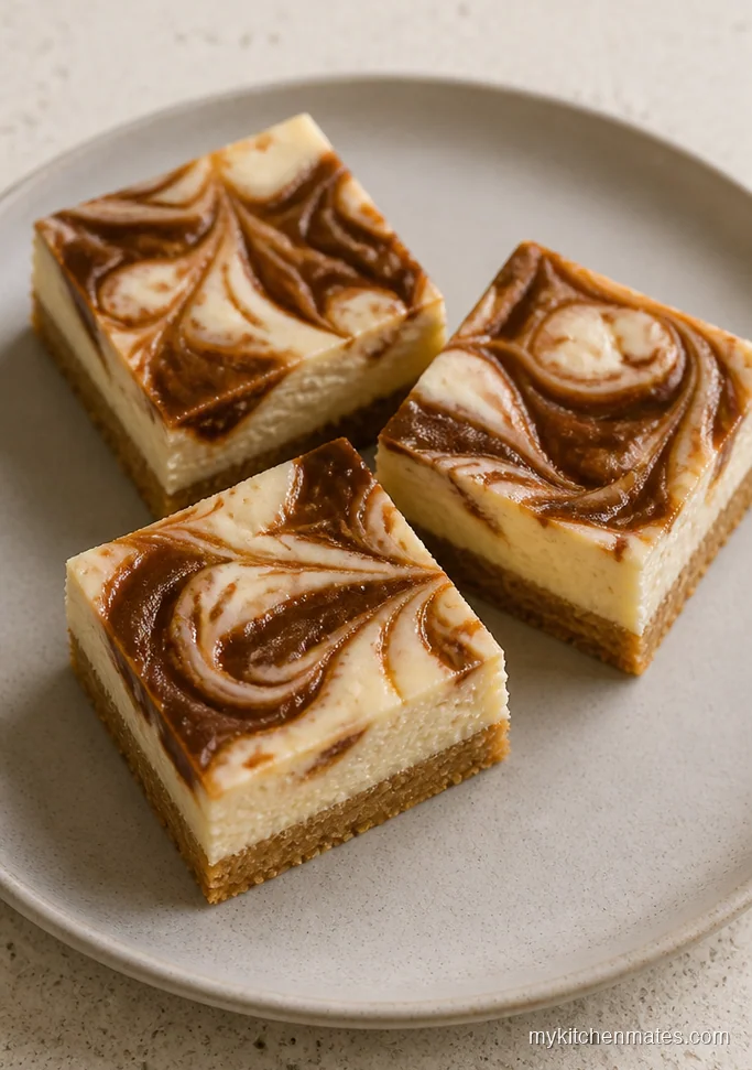 Apple Butter Cheesecake Swirl Bars