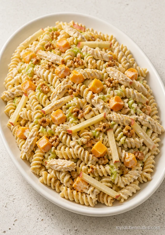 Apple Cheddar Chicken Pasta Salad