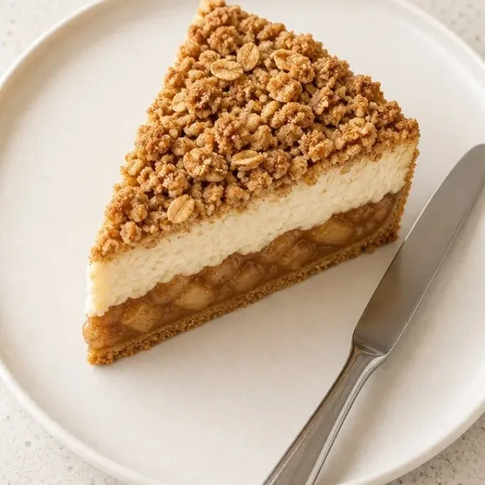 Apple Crisp Cheesecake