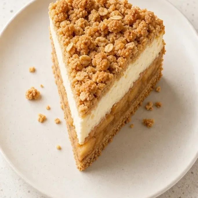 Apple Crumble Cheesecake