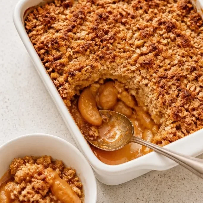 apple crumble with oats