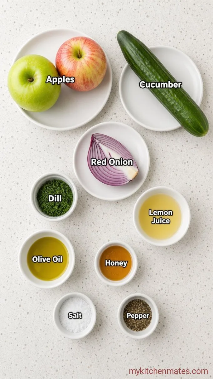 10-Minute Apple Cucumber Salad Ingredients