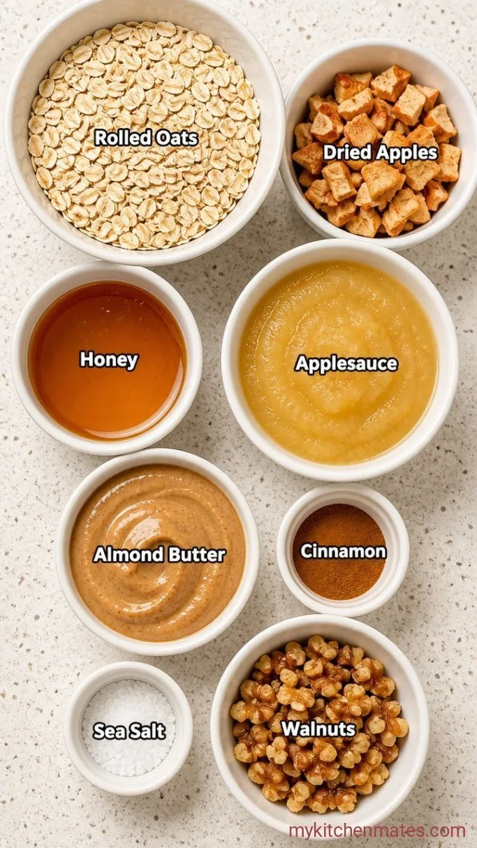 Chewy Apple Cinnamon Granola Bars Ingredients