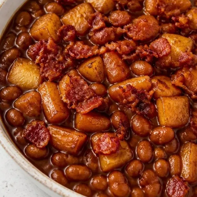 Apple Pie Baked Beans