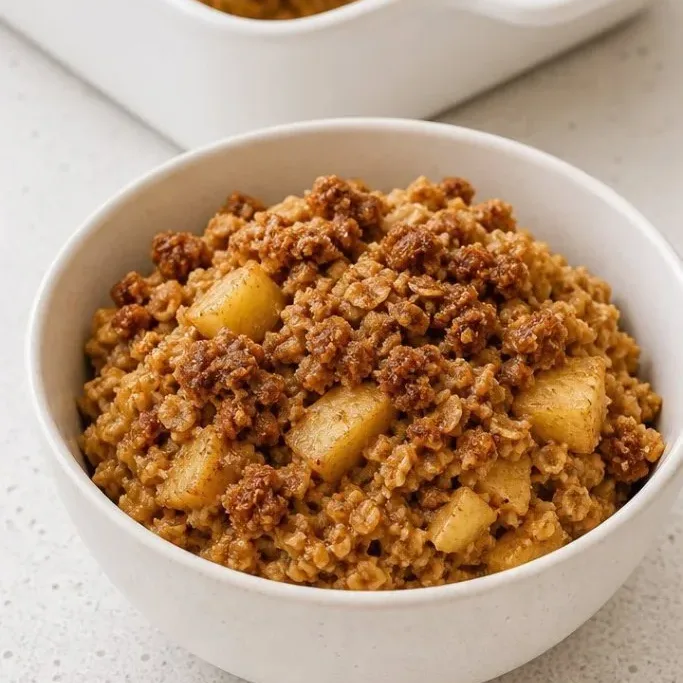 Apple Pie Baked Oatmeal with Cinnamon Streusel Apple Pie Baked Oatmeal