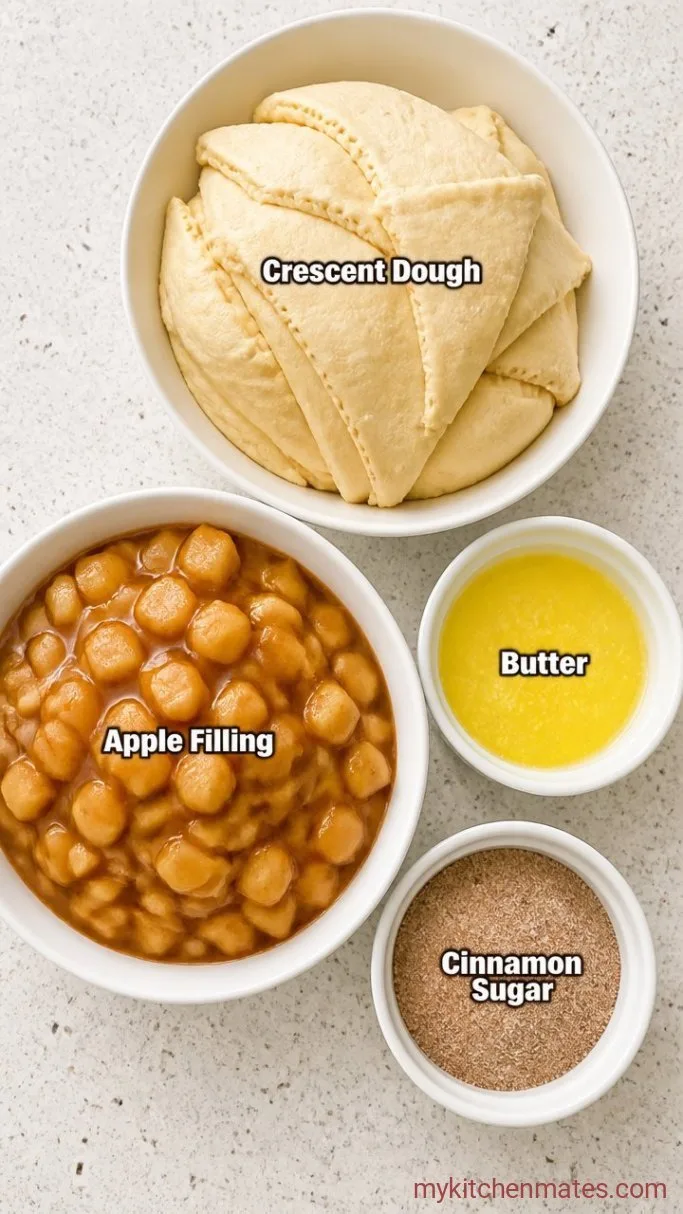 20-Minute Apple Pie Roll Ups Ingredients