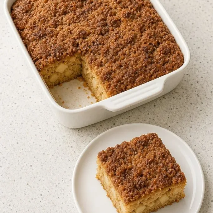 Moist Apple Sour Cream Coffee Cake with Cinnamon Streusel Apple Sour Cream Coffee Cake