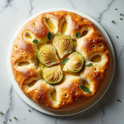 Artichoke and Fresh Thyme Focaccia