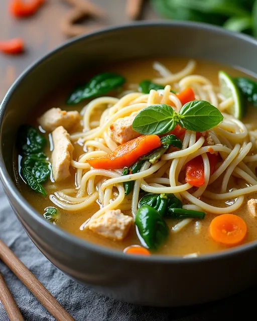 Asian-Inspired Ginger Chicken Noodle Soup