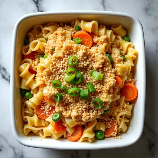 Asian-Inspired Sesame Tuna Noodle Bake