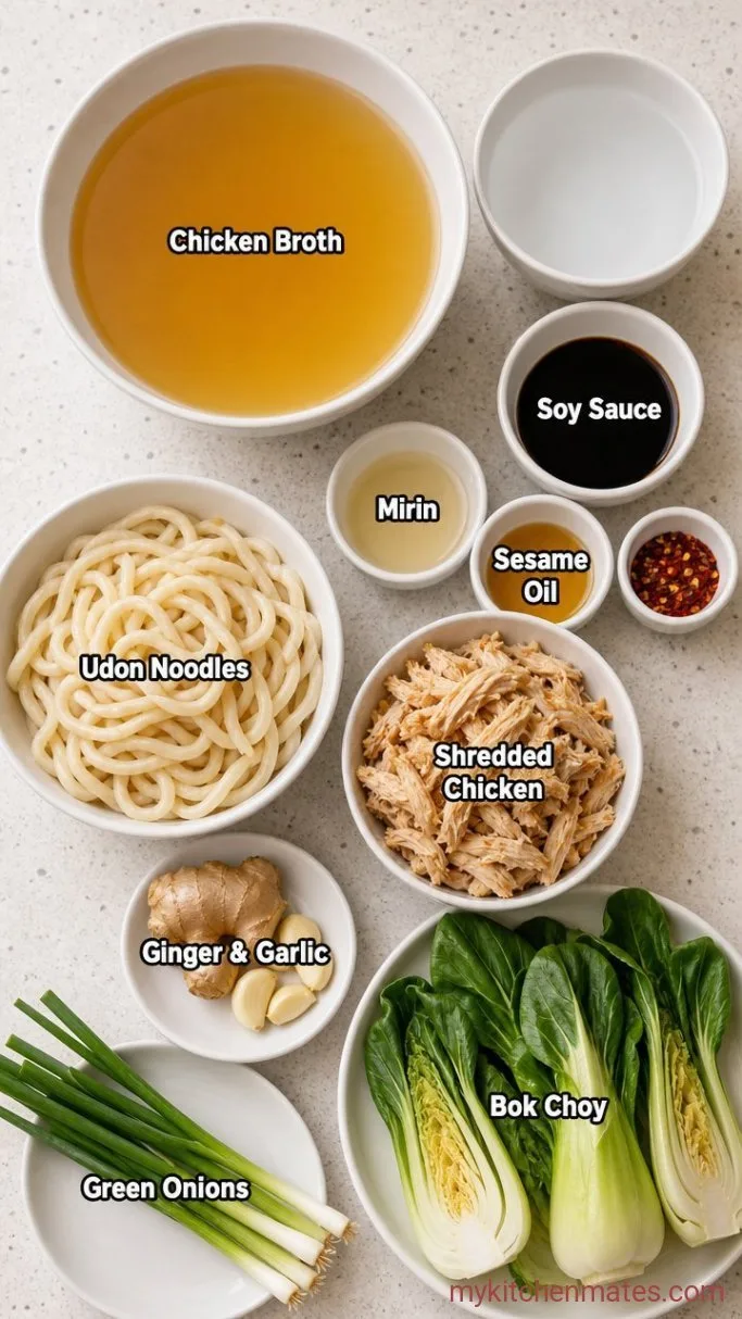 Quick 15-Minute Asian Noodle Soup Ingredients