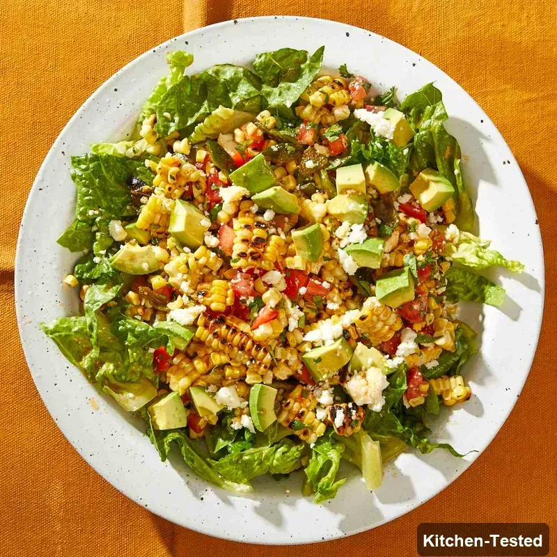 Fresh Grilled Avocado & Corn Salad avocado corn salad