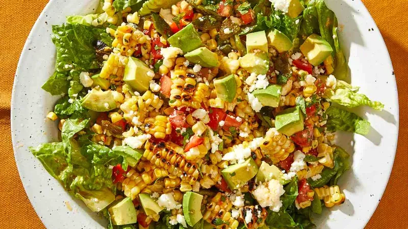 Fresh Grilled Avocado & Corn Salad Food photo of Avocado & Corn Salad