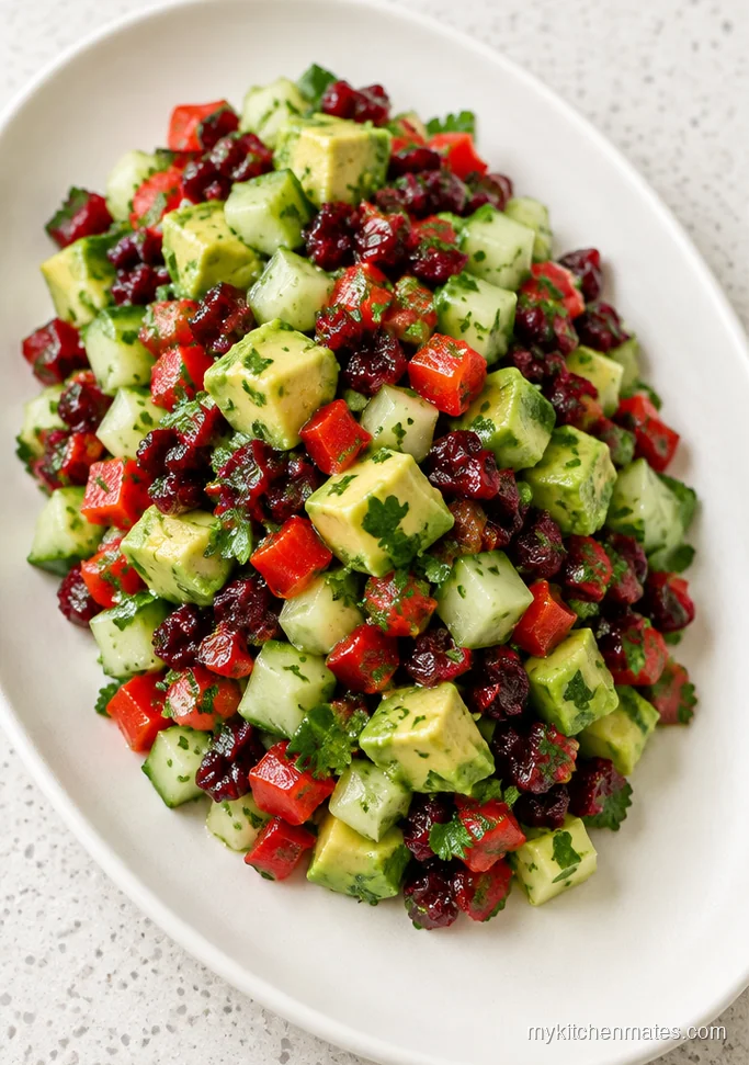 Avocado Cranberry Salad