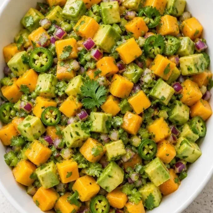 10-Minute Avocado Mango Salad Avocado Mango Salad
