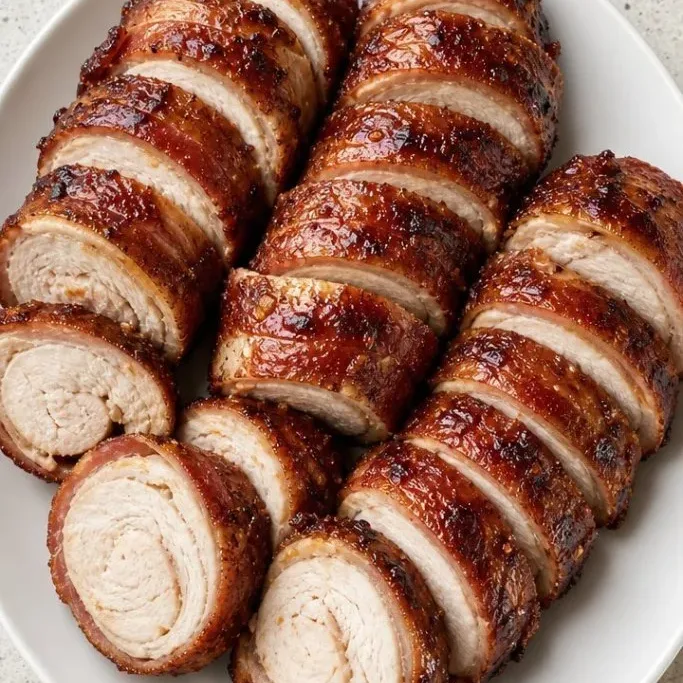 Bacon Wrapped Chicken Breast with Brown Sugar Glaze Bacon Wrapped Chicken Breast