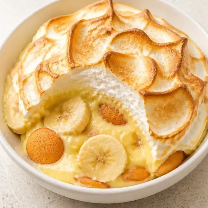Baked Banana Pudding