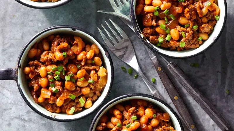 Baked Beans with Ground Beef Food photo of Baked Beans with Ground Beef