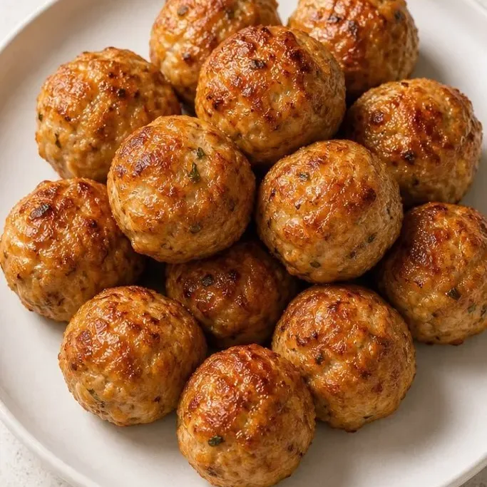 Baked Chicken Meatballs