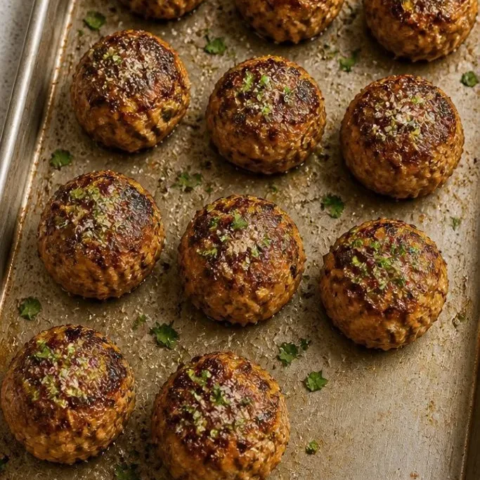 Baked Chicken Ricotta Meatballs