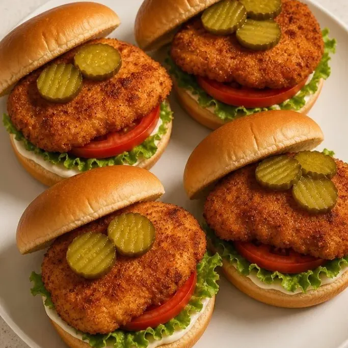 Crispy Baked Chicken Sandwiches Baked Chicken Sandwich