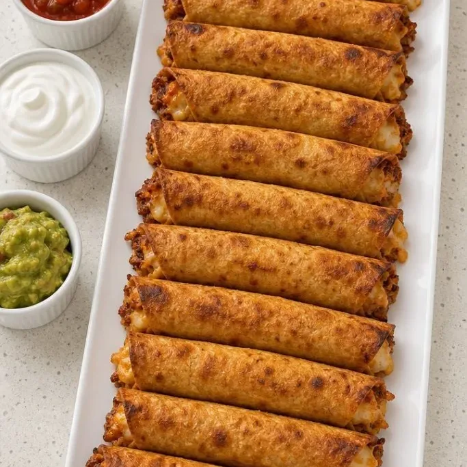 Baked Chicken Taquitos