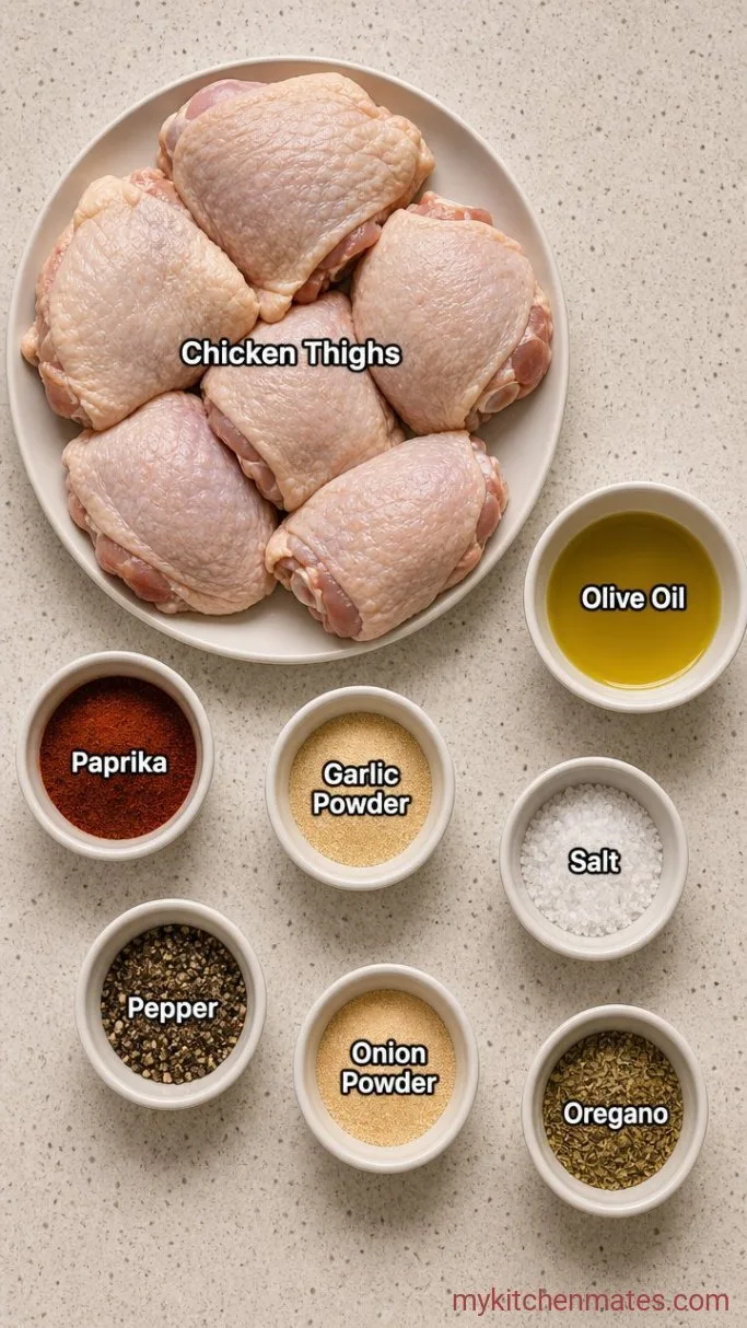 Crispy Baked Chicken Thighs Ingredients